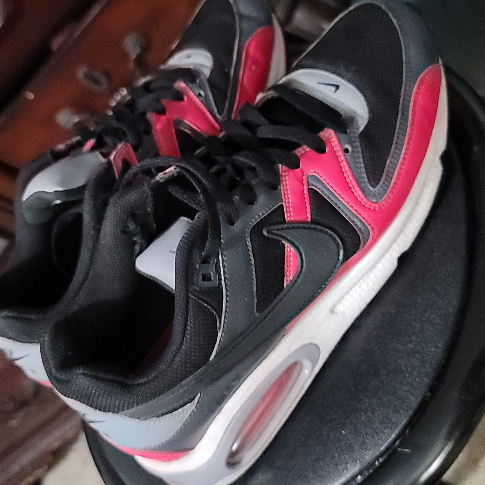 Red, Black, and Grey Nike Air Max